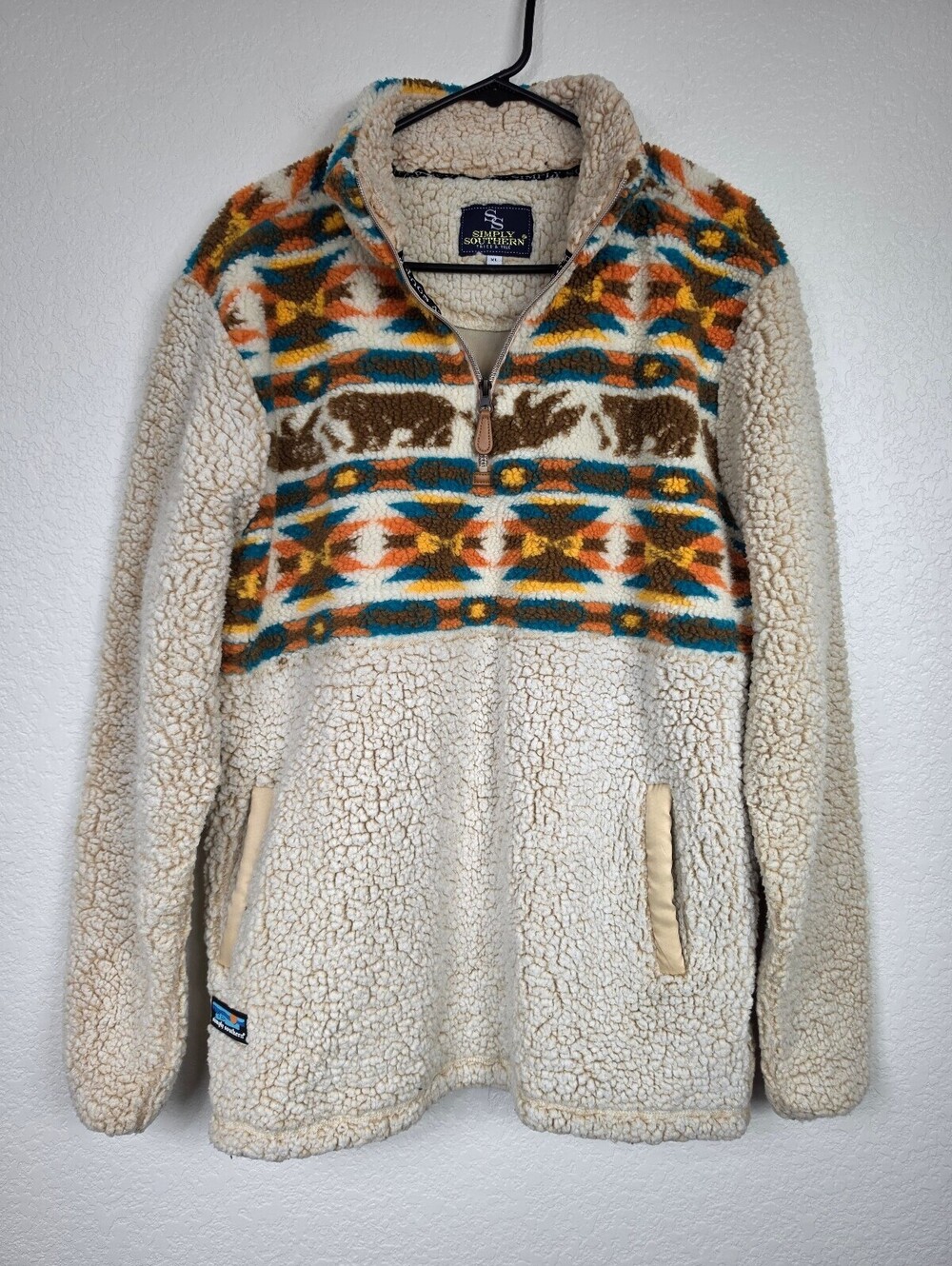 Simply Southern XL Sherpa Pullover Fleece Jacket